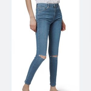 Topshop Moto Distressed Leigh Jeans - 30” inseam